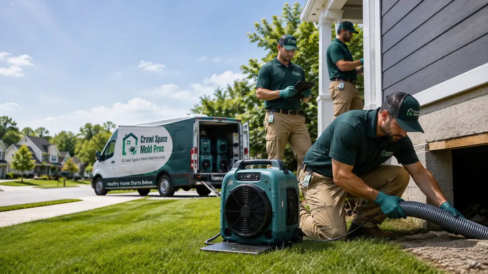 Crawl Space Mold Removal in Franksville, WI